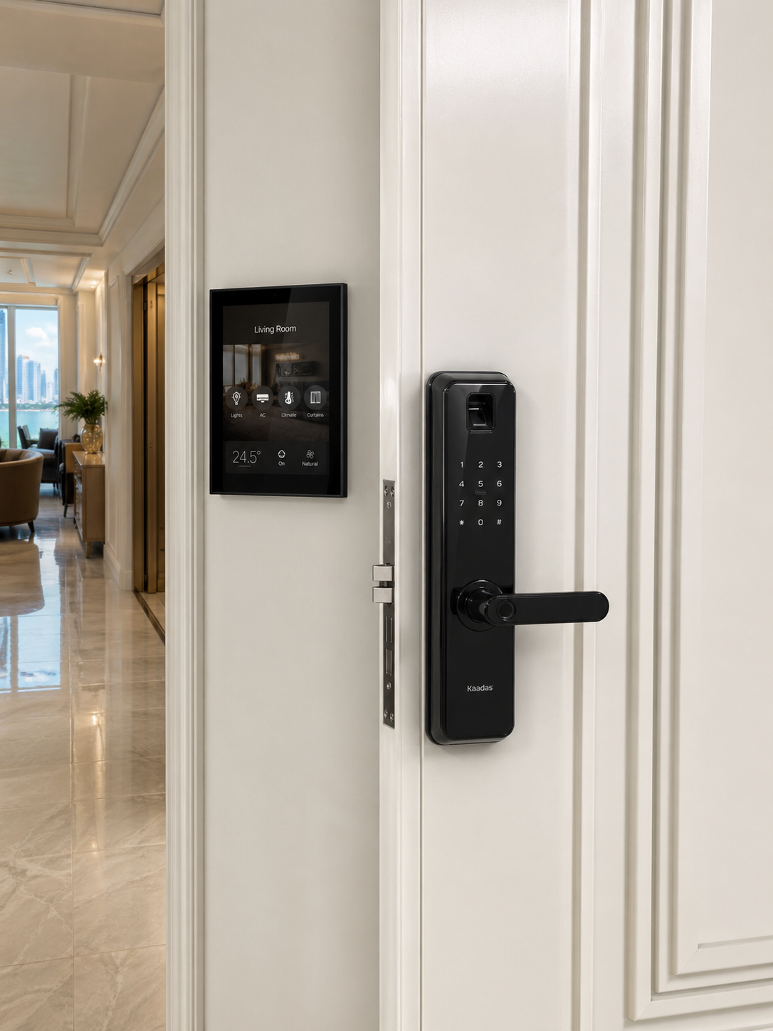 Dispositivos smart: cerraduras, interruptores y panel de automatización