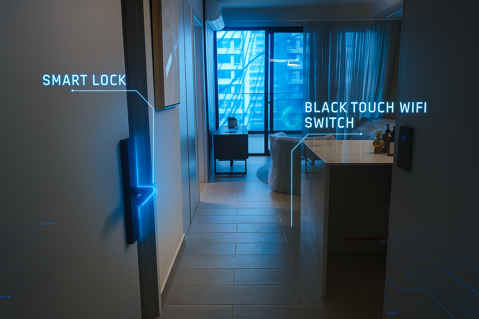 Domótica y dispositivos smart home — interruptores, sensores y escenas